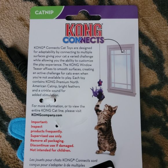 Kong Cat Connects Toy Window Attachment w / catnip ea. New ! - Picture 6 of 7
